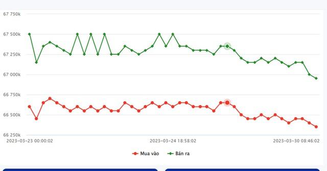 Giá vàng hôm nay 30/3: Người mua sốc vì SJC giảm mạnh - Ảnh 3.