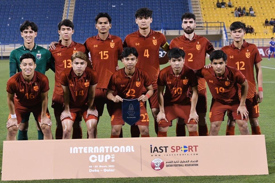 U23 Thái Lan thi đấu ấn tượng tại giải Doha Cup 2023. Ảnh: LĐBĐ Thái Lan