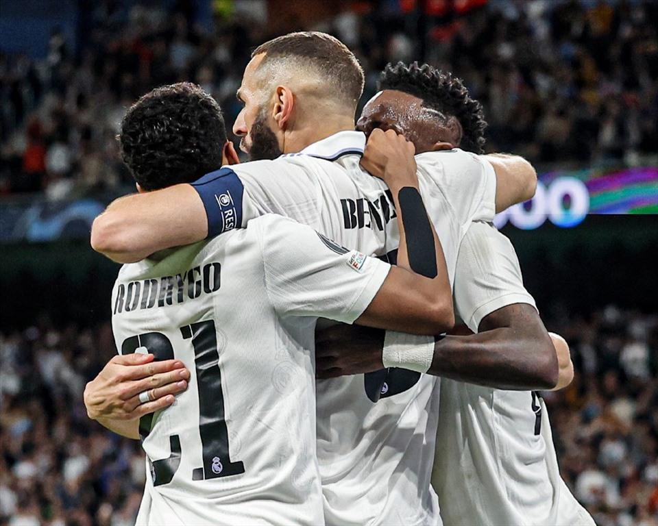 Real Madrid giành lợi thế lớn trước Chelsea ở tứ kết lượt đi. Ảnh: Real Madrid