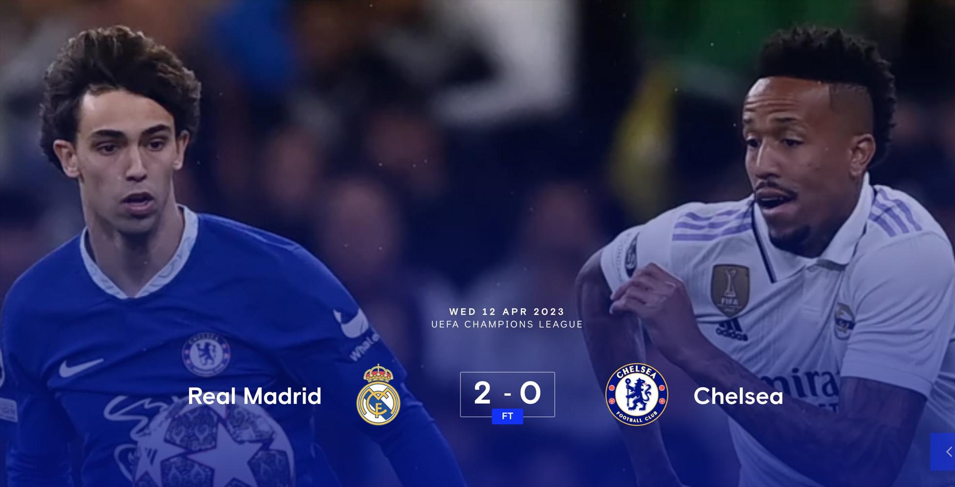 Chơi thiếu người, Chelsea thua bạc nhược Real Madrid