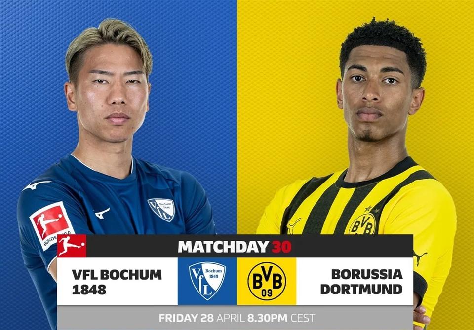 Kết quả, lịch thi đấu bóng đá 28.4: Bochum vs Dortmund