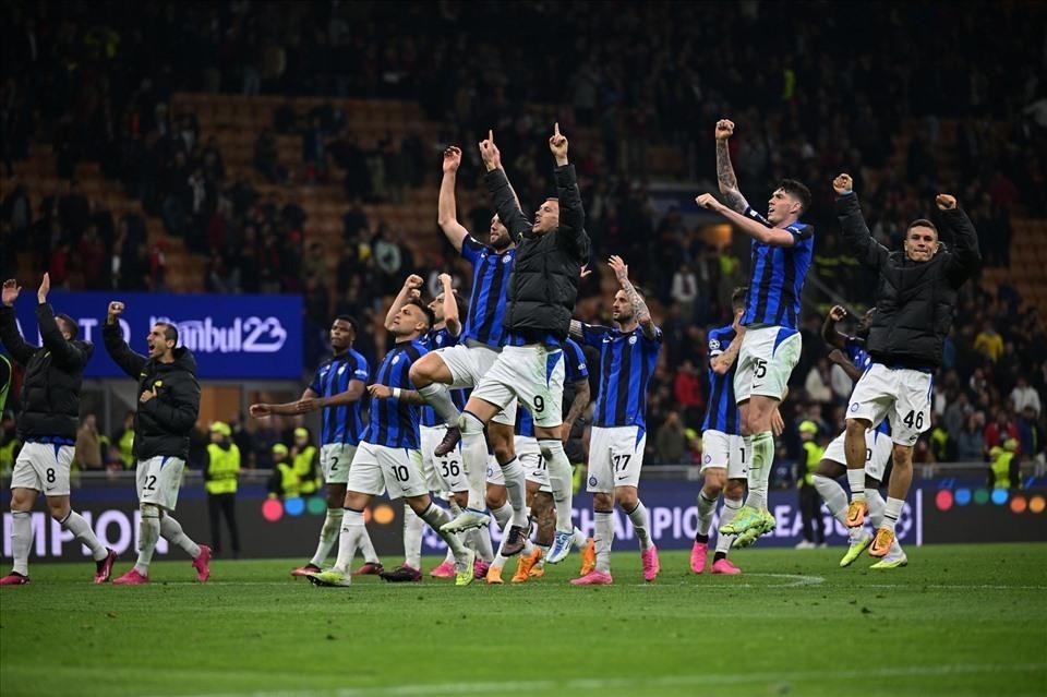 Inter Milan dù bị đánh giá thấp nhưng vẫn hiên ngang lọt vào trận chung kết Champions League mùa này.  Ảnh: AFP