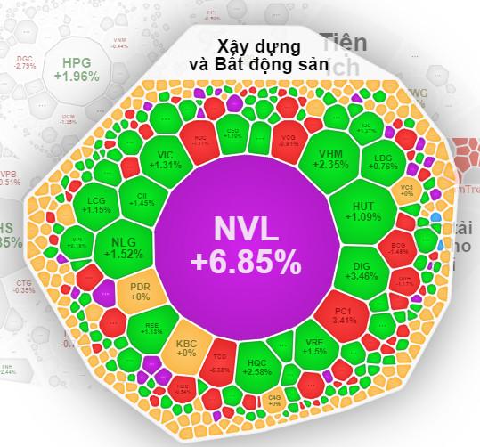 Cổ phiếu Novaland làm đầu tàu kéo nhóm bất động sản tăng tốc - Ảnh 1.