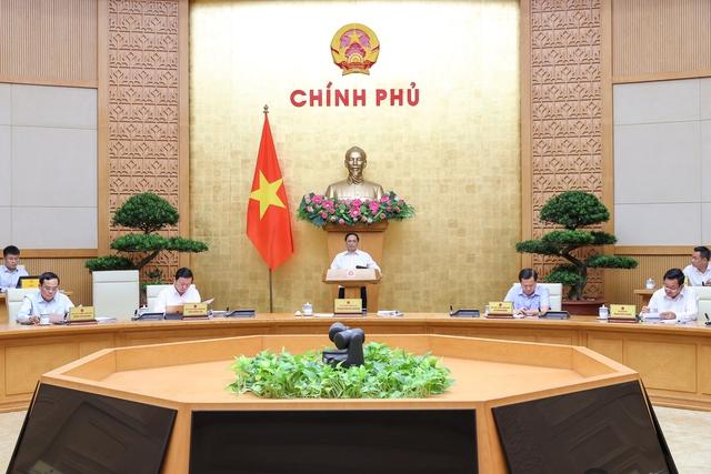 Thủ tướng Phạm Minh Chính chủ trì phiên họp Chính phủ chuyên đề về xây dựng pháp luật tháng 6/2023 - Ảnh: VGP/Nhật Bắc