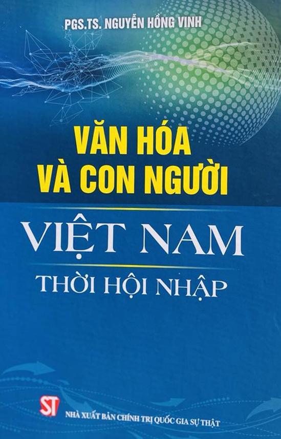 Bìa sách “Văn hóa và con người Việt Nam thời hội nhập”. Ảnh: Nhà xuất bản