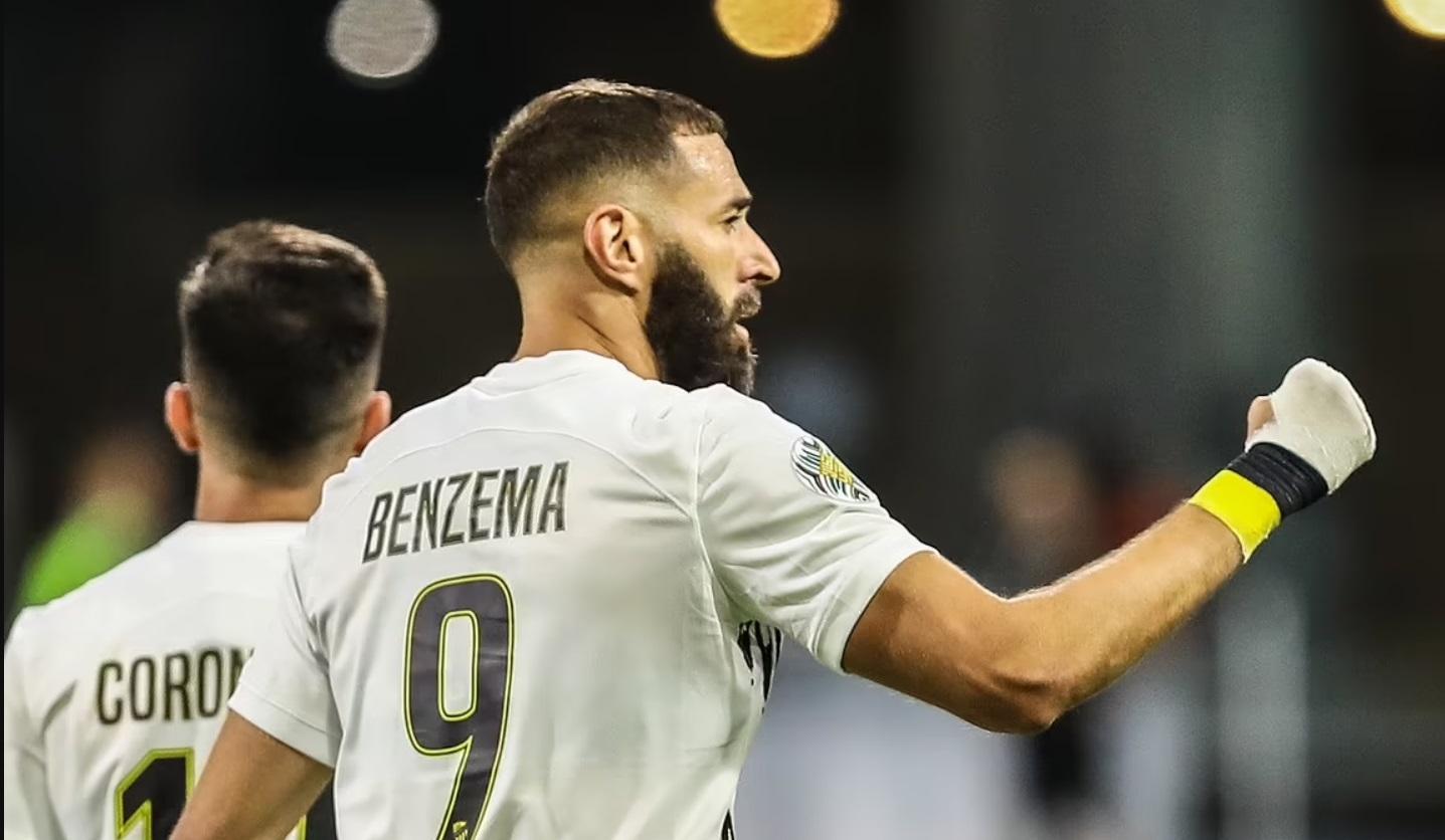 Benzema kiến tạo và ghi bàn ngay trận ra mắt Al-Ittihad