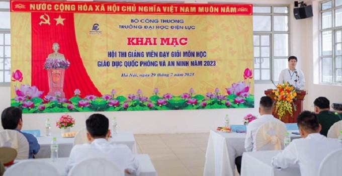 Trường Đại học Điện lực sôi nổi Hội thi giảng viên dạy giỏi ảnh 1