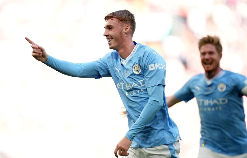 Man City vẫn có những điểm sáng như tài năng trẻ Cole Palmer.  Ảnh: The FA