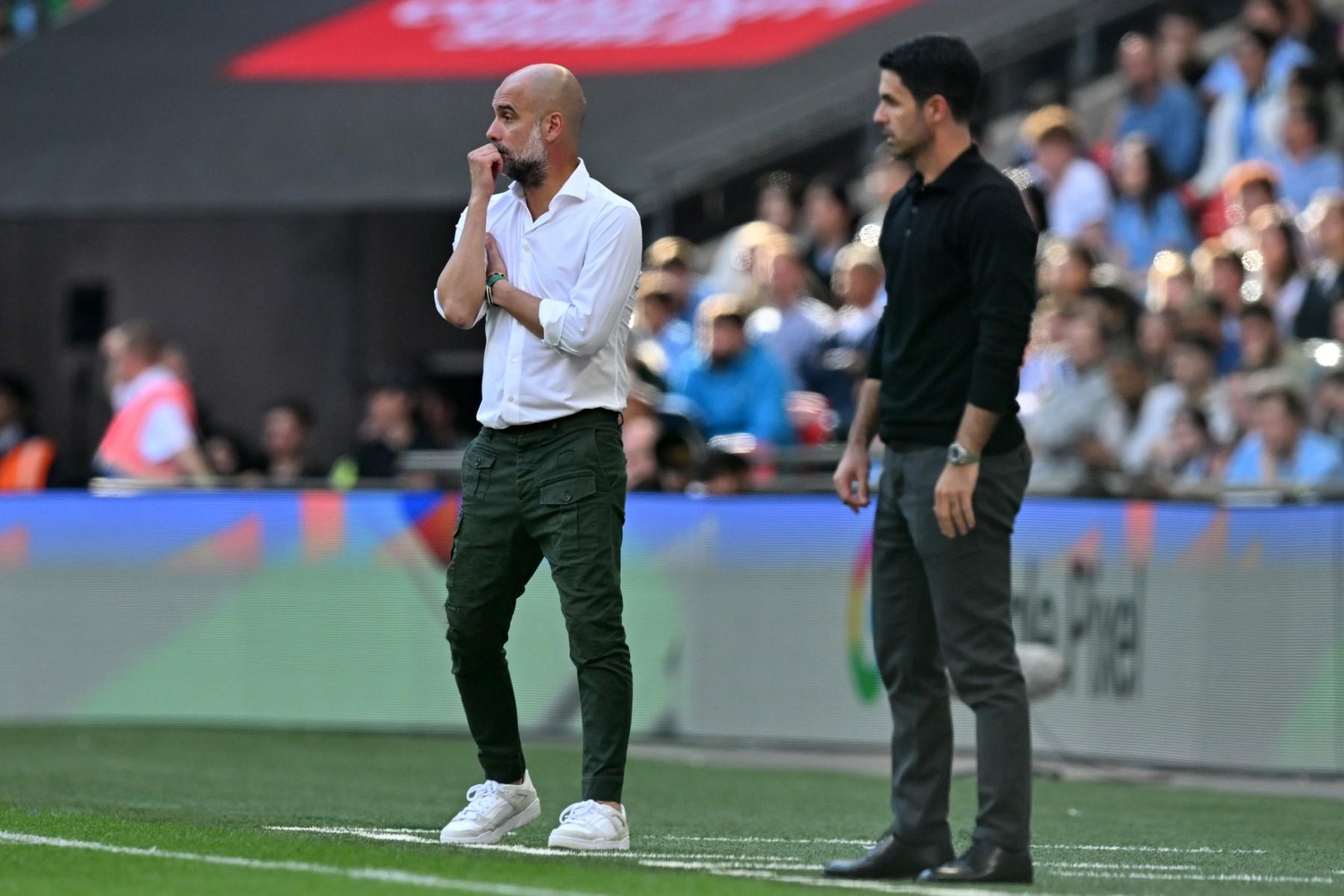 Mikel Arteta đã chấm dứt chuỗi 8 trận toàn thua trước Pep.  Ảnh: AFP