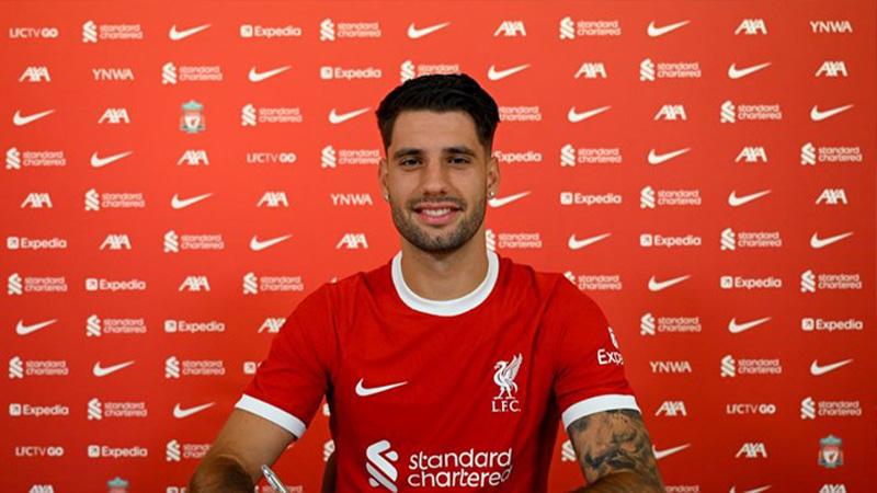 Szoboszlai trong ngày ra mắt Liverpool. Ảnh: Liverpool FC