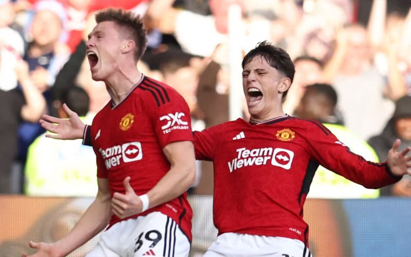 Scott McTominay và Alejandro Ganarcho là 2 cầu thủ từ lò Carrington thường xuyên ra sân tại mùa giải năm nay. Ảnh: AFP