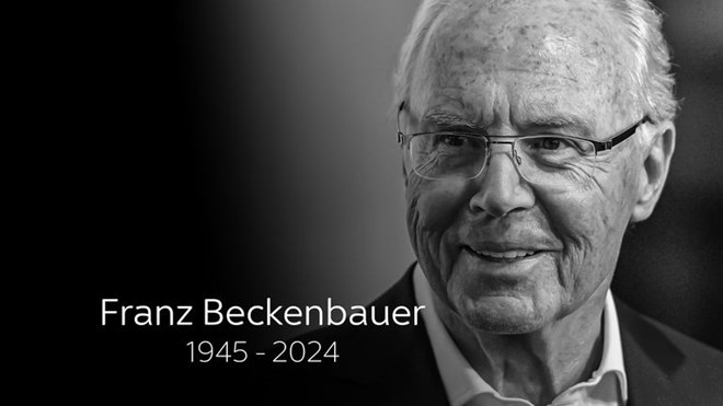 Huyền thoại bóng đá Đức Franz Beckenbauer qua đời ở tuổi 78