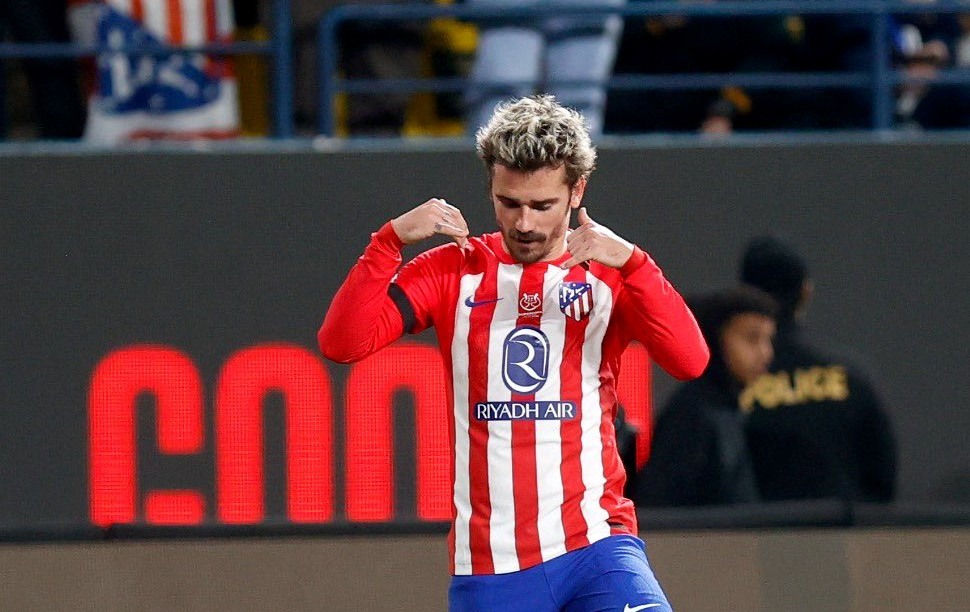 Antoine Griezmann đã có trận đấu tốt, với 1 bàn thắng và 1 pha kiến tạo. Ảnh: Atletico Madrid