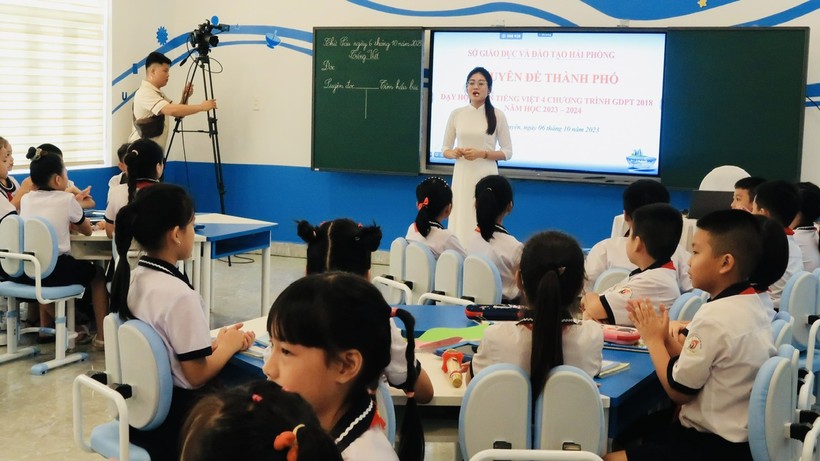 Chuyên đề môn Tiếng Anh tại Trường Tiểu học Núi Đèo, huyện Thuỷ Nguyên.