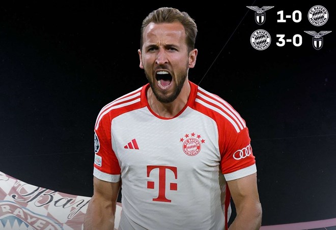 Harry Kane tự tin sau cú đúp giúp Bayern Munich chiến thắng