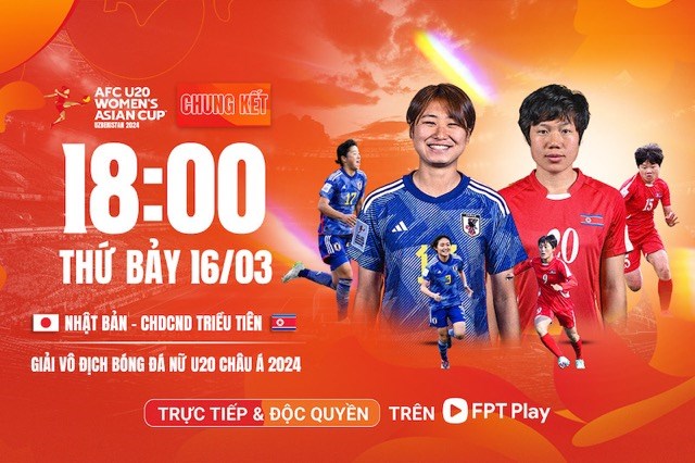 Chung kết U20 nữ Châu Á: Tuyển U20 nữ Nhật Bản - U20 nữ CHDCND Triều Tiên