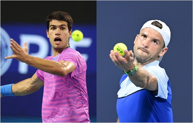 Lịch thi đấu quần vợt ngày 28.3: Alcaraz vs Dimitrov