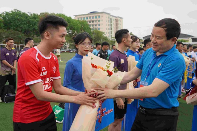 16 đội tuyển tham gia giải bóng đá nam CNVCLĐ TP Hải Phòng 2024