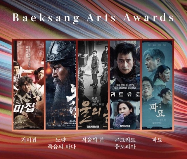 Đề cử Phim điện ảnh xuất sắc. Ảnh: Baeksang