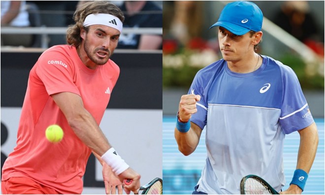 Lịch thi đấu quần vợt ngày 14.5: Tsitsipas vs De Minaur