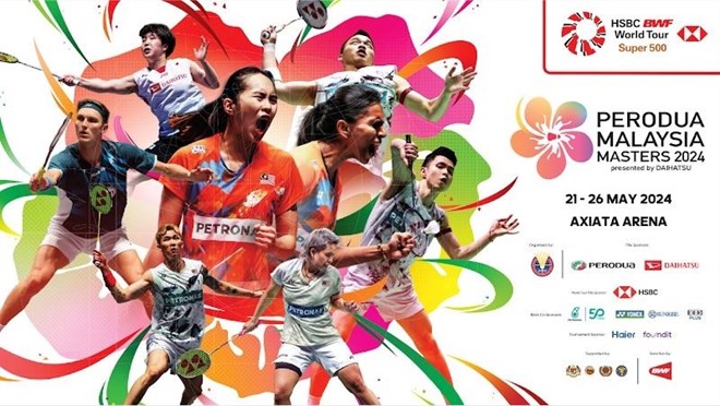 Lịch thi đấu cầu lông ngày 21.5: Malaysia Masters 2024