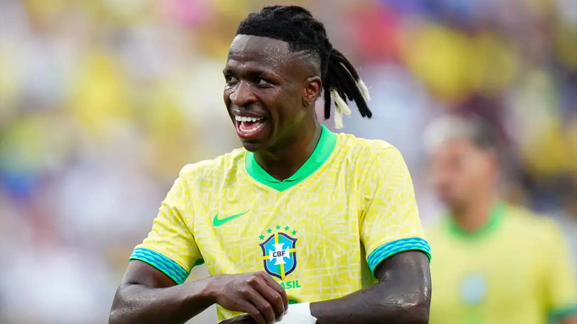 Dù thi đấu thăng hoa tại Real Madrid, nhưng dấu ấn của Vinicius Jr tại tuyển Brazil là chưa thực sự ấn tượng. Ảnh: Goal