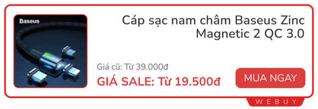 Kickstarter có cáp sạc 100W đầu hút nam châm bán giá hơn nửa triệu, ở Việt Nam có loại Baseus tương tự chỉ từ 253.000đ- Ảnh 9.