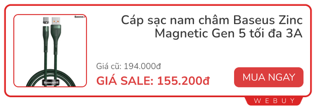 Kickstarter có cáp sạc 100W đầu hút nam châm bán giá hơn nửa triệu, ở Việt Nam có loại Baseus tương tự chỉ từ 253.000đ- Ảnh 11.