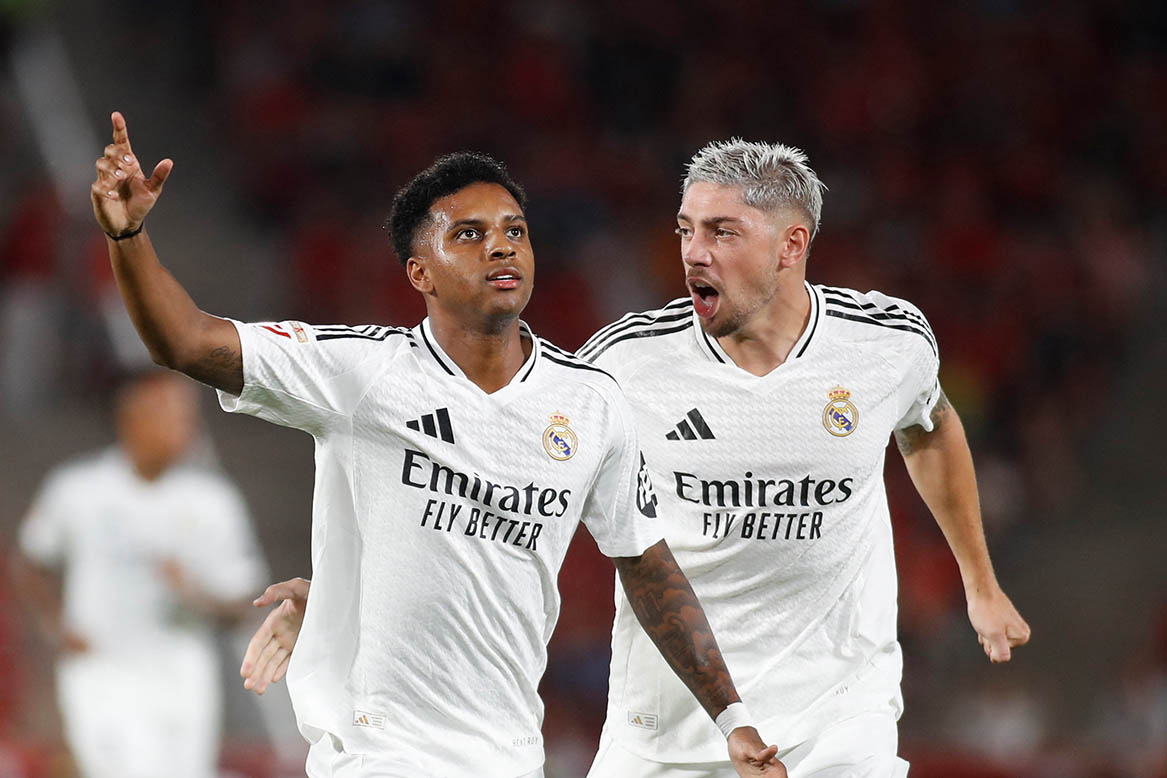 Rodrygo đã ghi bàn đầu tiên cho Real Madrid trong mùa này, như cách anh đã làm ở mùa trước. Ảnh: AFP