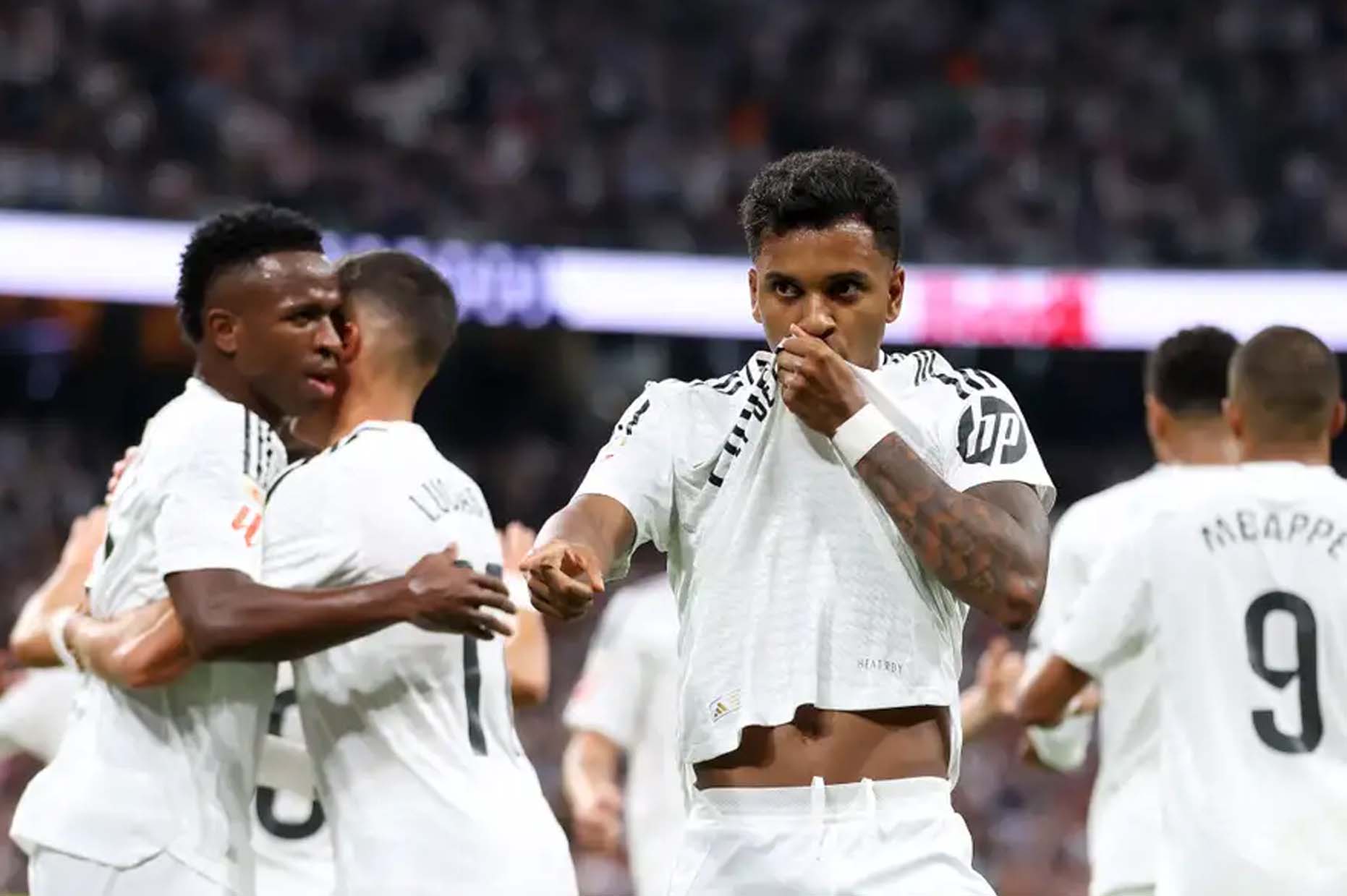 Rodrygo vẫn biết cách tỏa sáng giữa một rừng sao. Ảnh: Real Madrid CF