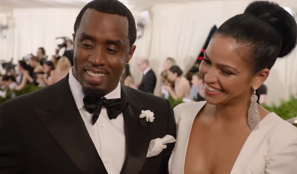 Diddy và bạn gái cũ Cassie xuất hiện tại Met Gala. Ảnh: Cắt từ video của Vouge