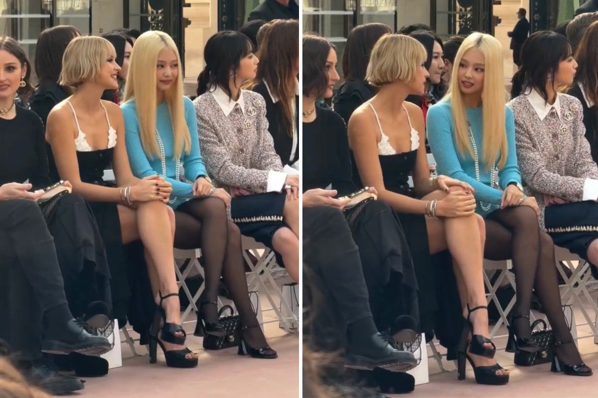 Jennie nổi bật trên hàng ghế đầu. Ảnh: X