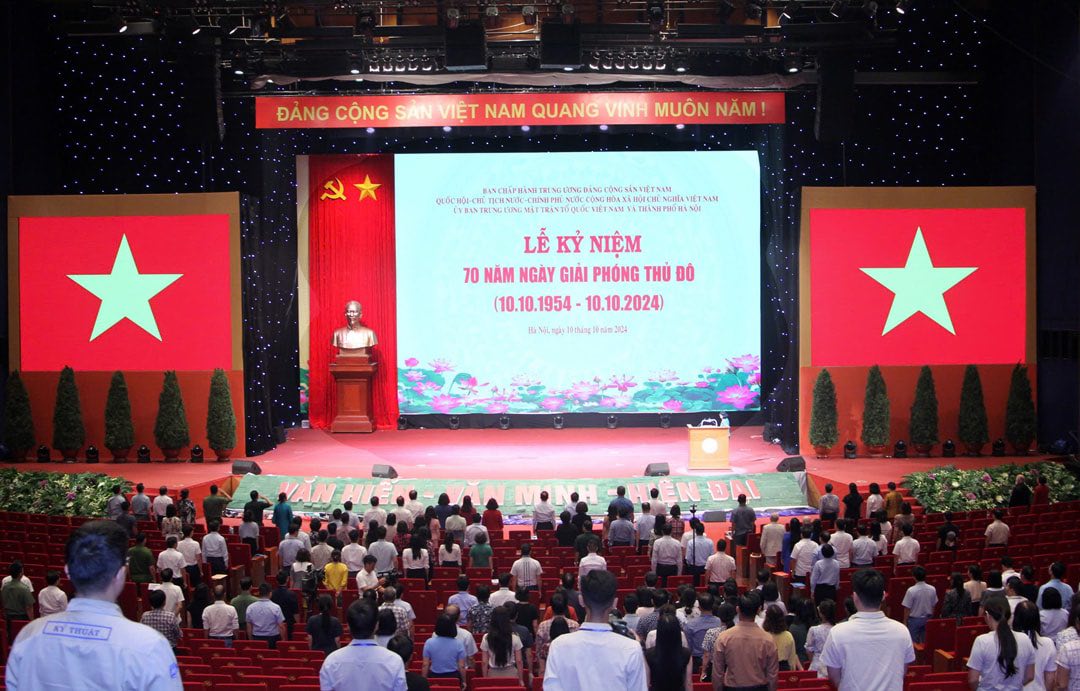 Buổi tổng duyệt Lễ kỷ niệm 70 năm Ngày Giải phóng Thủ đô. Ảnh: Viết Thành