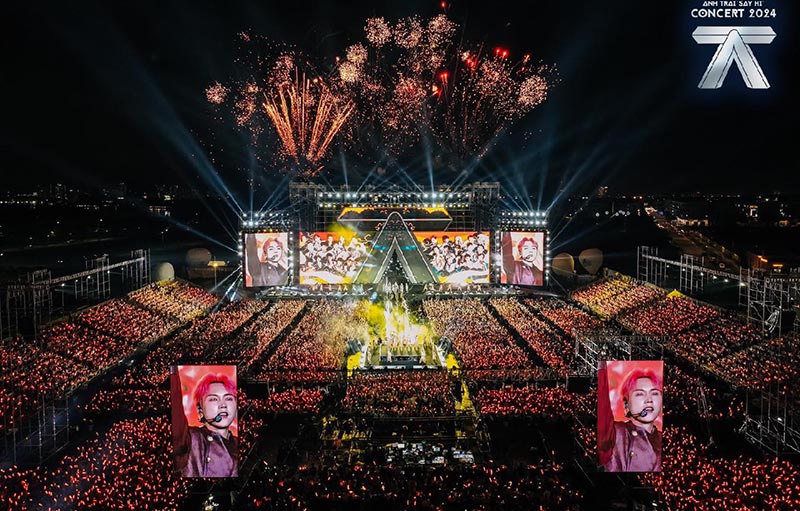 Concert Anh trai say hi và Anh trai vượt ngàn chông gai có quy mô tổ chức không kém cạnh các đêm nhạc Kpop. Ảnh: Nhà sản xuất