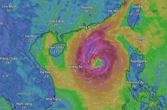 Áp thấp sau bão số 6 Trà Mi mạnh lên thành áp thấp nhiệt đới