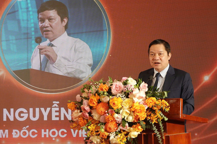 PGS.TS Nguyễn Mạnh Thiều phát biểu tại buổi lễ. khaigiang-5856-9833.jpg