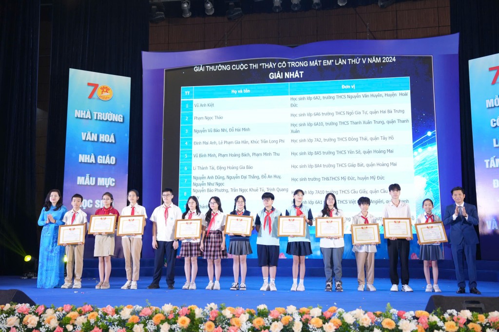 Học sinh THCS Kim Giang giành giải Đặc biệt “Thầy cô trong mắt em