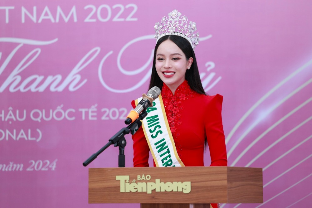 Hoa hậu Thanh Thủy gây sốt truyền thông sau khi đăng quang Miss International. Ảnh: Hải Nguyễn