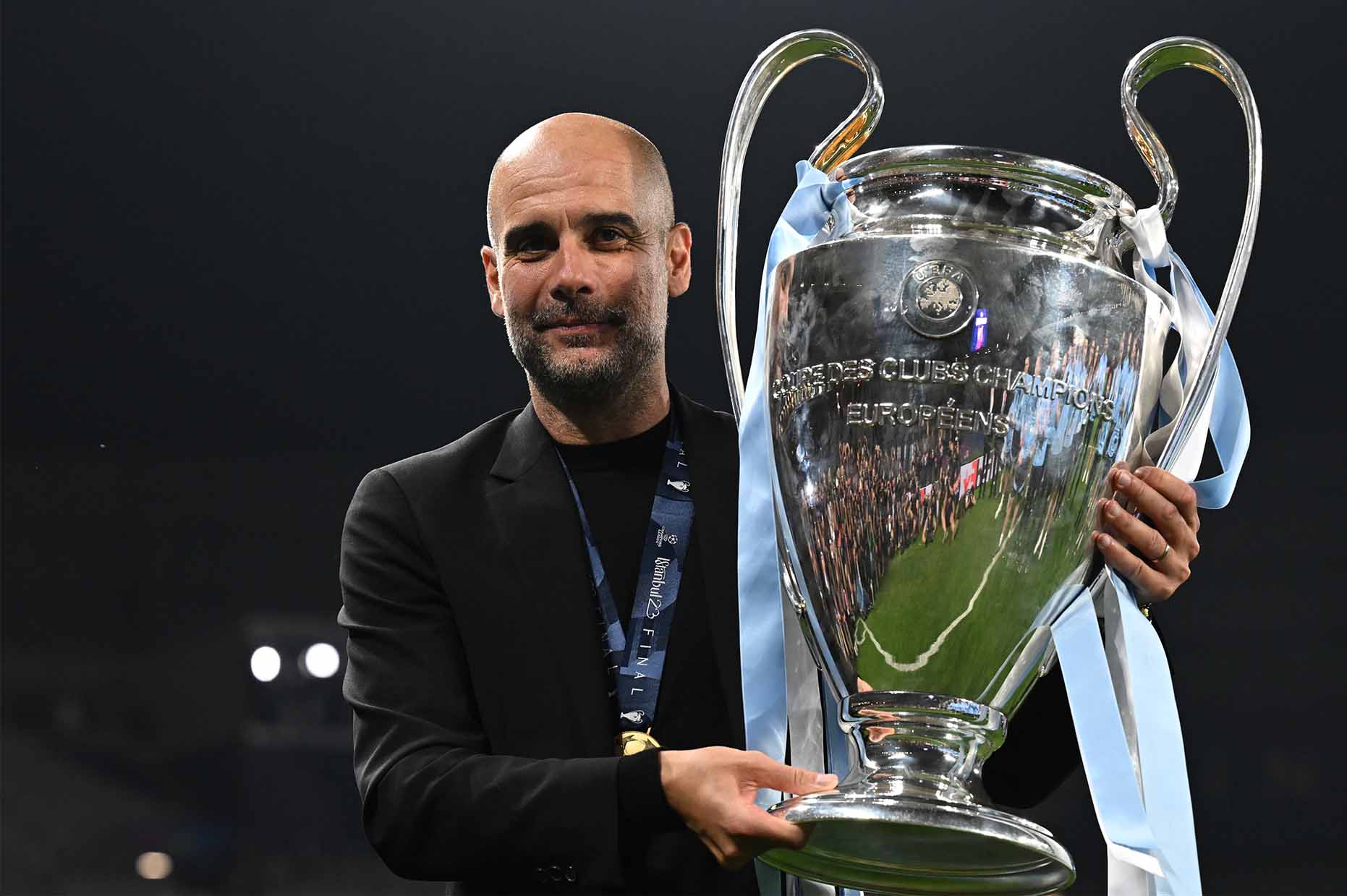 Pep Guardiola đã giúp Man City thiết lập nhiều cột mốc chưa từng có trong lịch sử. Ảnh: AFP
