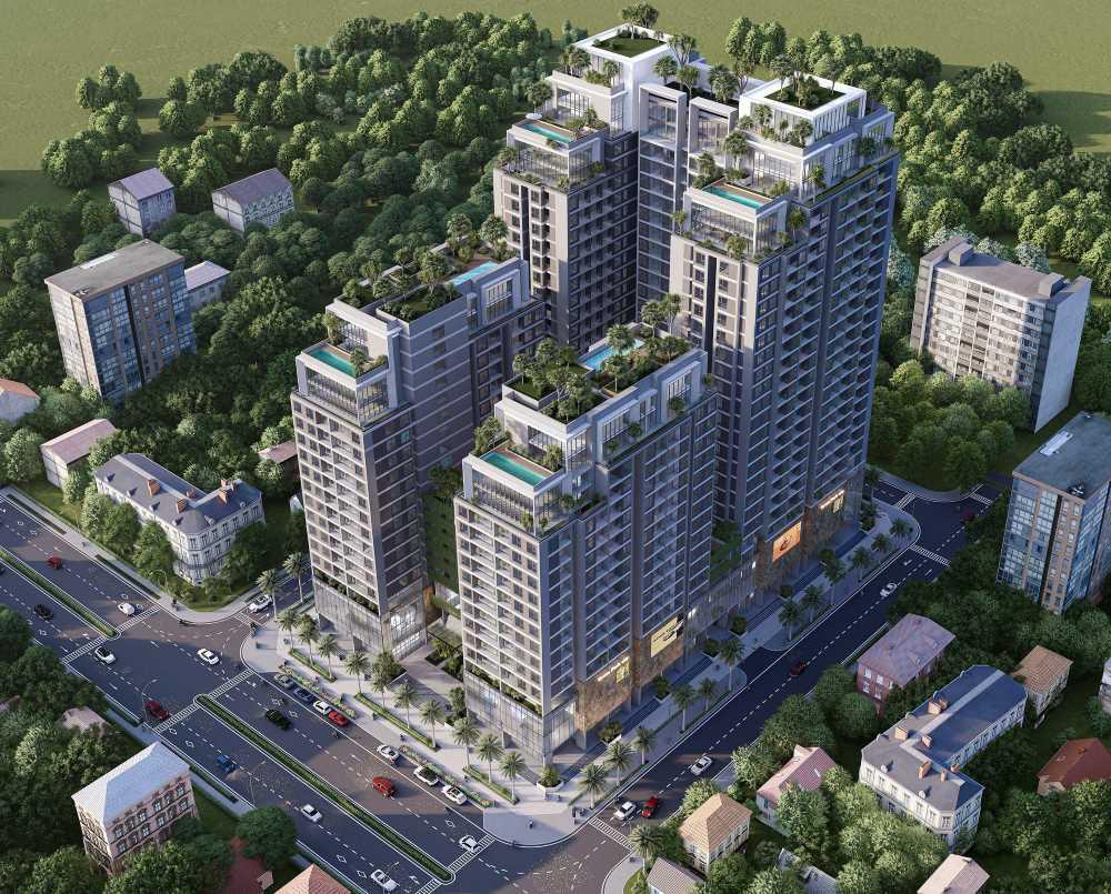 Tháng 9.2023, tỉnh Thừa Thiên Huế ban hành quyết định chấp thuận chủ trương xây dựng và cải tạo khu chung cư Đống Đa theo hướng chung cư cao tầng, căn hộ thương mại kết hợp các khu kinh doanh, dịch vụ. Ảnh: Tài liệu dự án.