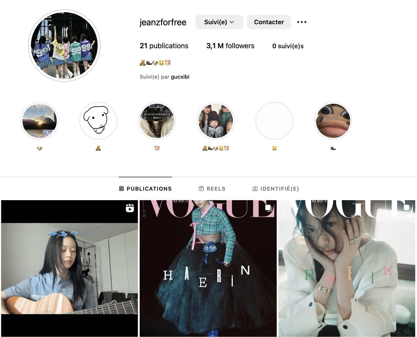 5 thành viên NewJeans đã cập nhật nhiều hoạt động trên Instagram mới. Ảnh: Instagram