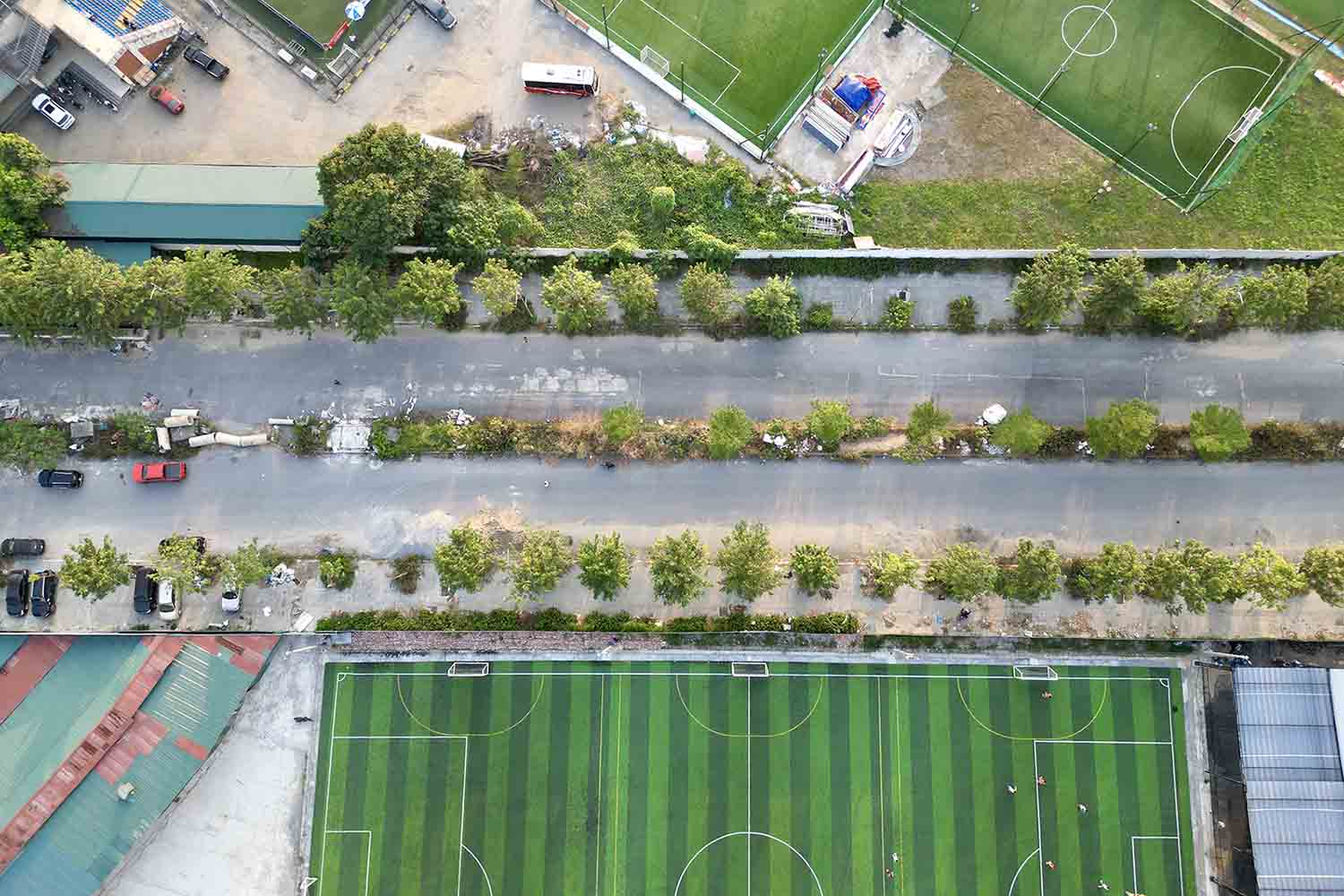 Tuyến đường khi hoàn thành đáp ứng 6 làn xe. Ảnh: Hữu Chánh