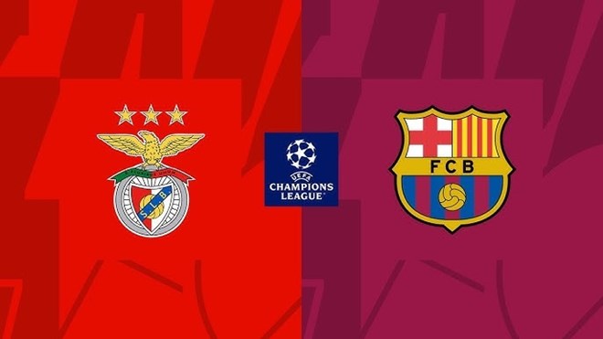 Lịch thi đấu bóng đá ngày 21.1: Benfica vs Barcelona