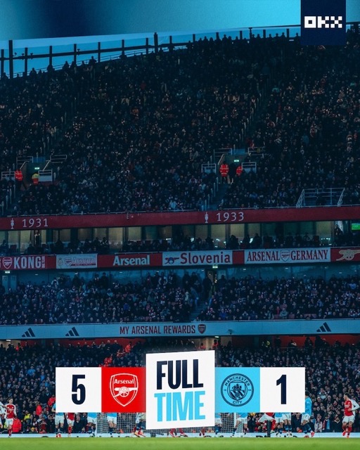 Kết quả chung cuộc. Ảnh: MCFC