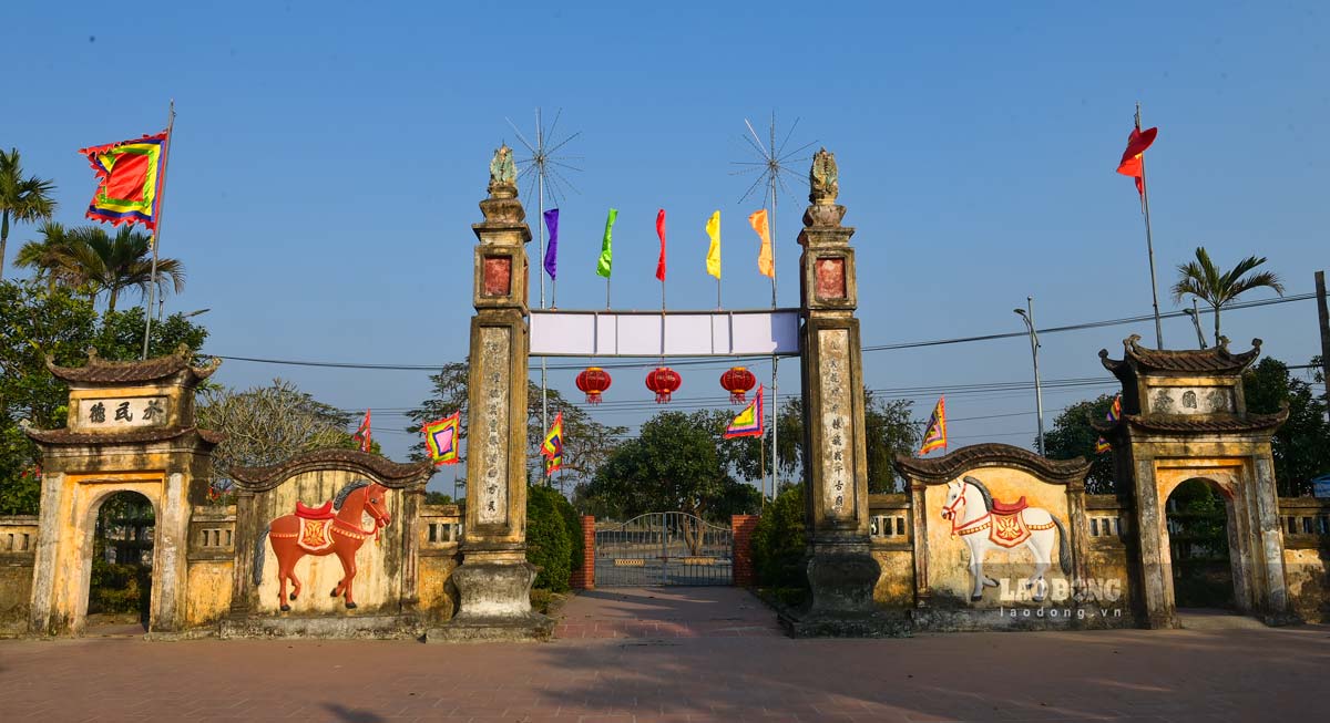Toàn cảnh di tích quốc gia đặc biệt đền Xám (xã Hồng Quang, huyện Nam Trực, tỉnh Nam Định). Ảnh: Hà Vi