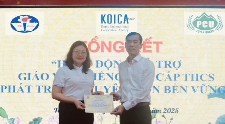 Tại tỉnh Tuyên Quang, hoạt động Hỗ trợ giáo viên tiếng Anh cấp THCS diễn ra từ tháng 2/2025 đến tháng 5/2025.