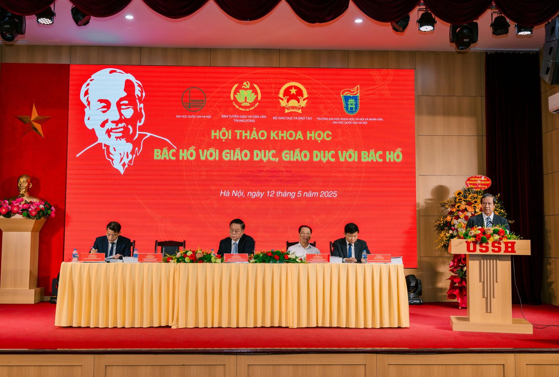 Bộ trưởng Bộ GD&ĐT Nguyễn Kim Sơn phát biểu bế mạc Hội thảo khoa học quốc gia “Bác Hồ với giáo dục, giáo dục với Bác Hồ”. gd-1.jpg