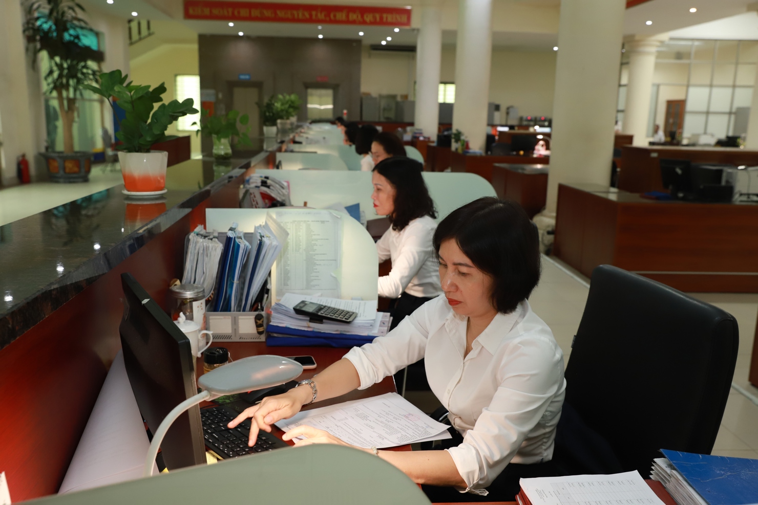 Hoạt động nghiệp vụ của công chức KBNN khu vực V