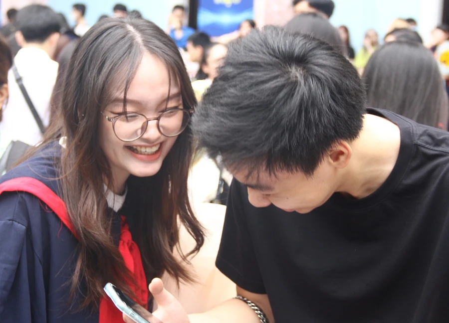 Sinh viên trường Đại học Công đoàn.