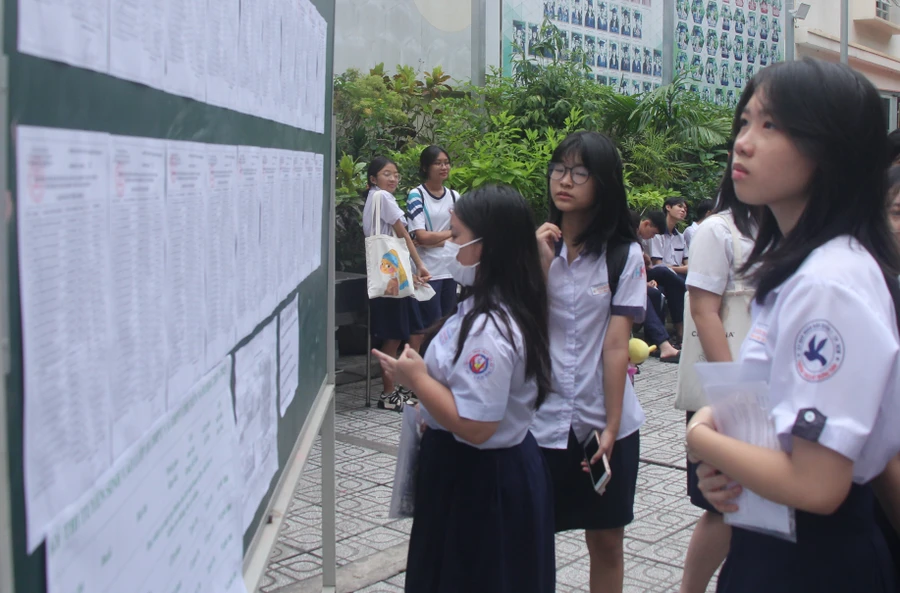 Học sinh TPHCM tham gia kỳ thi lớp 10 năm 2024.